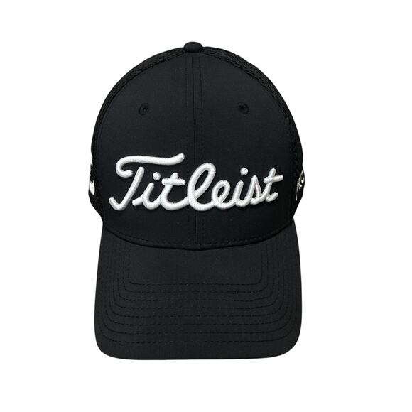 Titleist Footjoy Pro V1 Golf Hat Sz M/L Black Casual Athleisure Embroidered - Picture 2 of 9